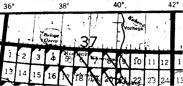 Sample of an index map demonstrating the condition the maps were recieved in.